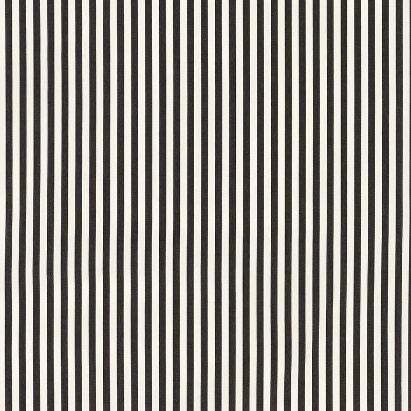 Brigitte Stripe Black 71340 by Schumacher Fabric Essentials: Classic Stripes - Fabric Carolina -
