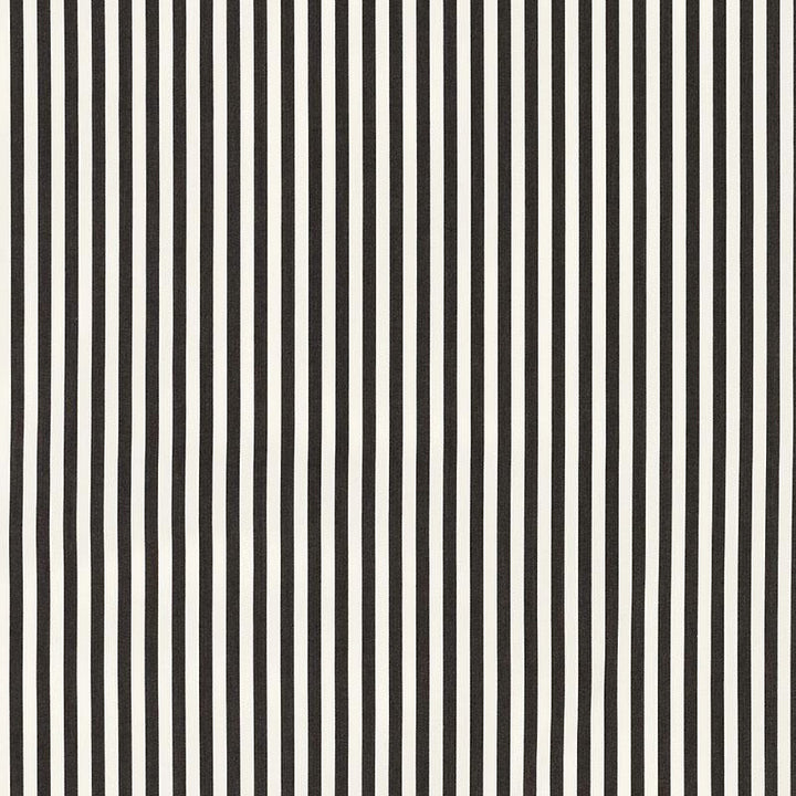 Brigitte Stripe Black 71340 by Schumacher Fabric Essentials: Classic Stripes - Fabric Carolina -