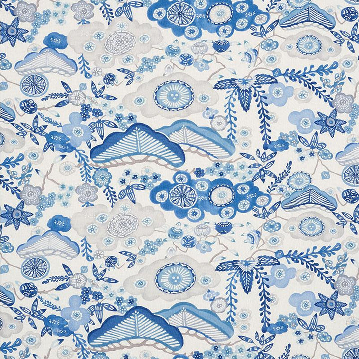 Yume Blue 177010 by Schumacher Fabric Mingei 27.0" - Fabric Carolina -