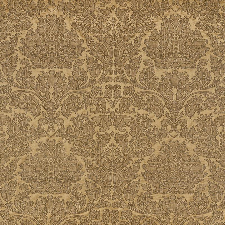 Belice Damasco Antique Gold 71482 by Schumacher Fabric Damasco 27.25" - Fabric Carolina -