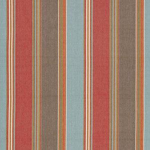 Addison Cotton Stripe Red Earth 66000 by Schumacher Fabric