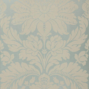 Anvers Damask Azure 66561 by Schumacher Fabric