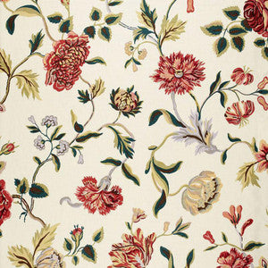 Avebury Floral Vine Document Rose 174520 by Schumacher Fabric