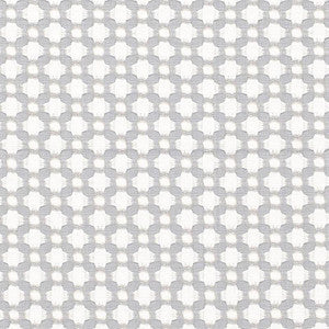 Betwixt Zinc/Blanc 65684 by Schumacher Fabric