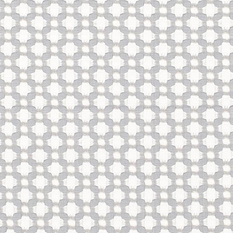 Betwixt Zinc/Blanc 65684 by Schumacher Fabric Essentials: Small-Scale Upholstery 1.62" - Fabric Carolina -