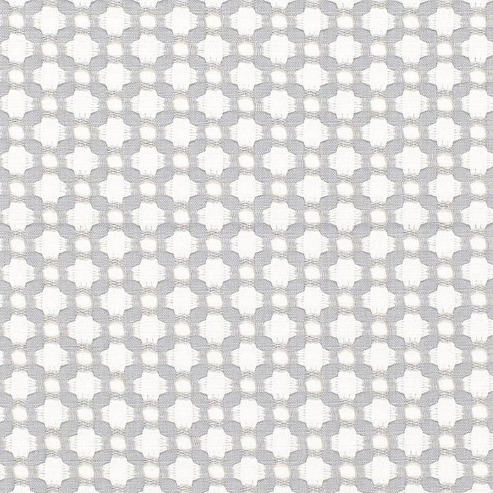 Betwixt Zinc/Blanc 65684 by Schumacher Fabric Essentials: Small-Scale Upholstery 1.62" - Fabric Carolina -