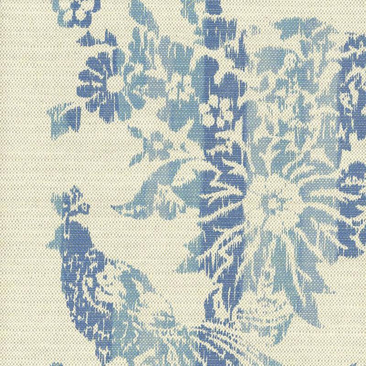 Cooper House Ikat Indigo 1308000 by Schumacher Fabric Classic Prints 27.0" - Fabric Carolina -