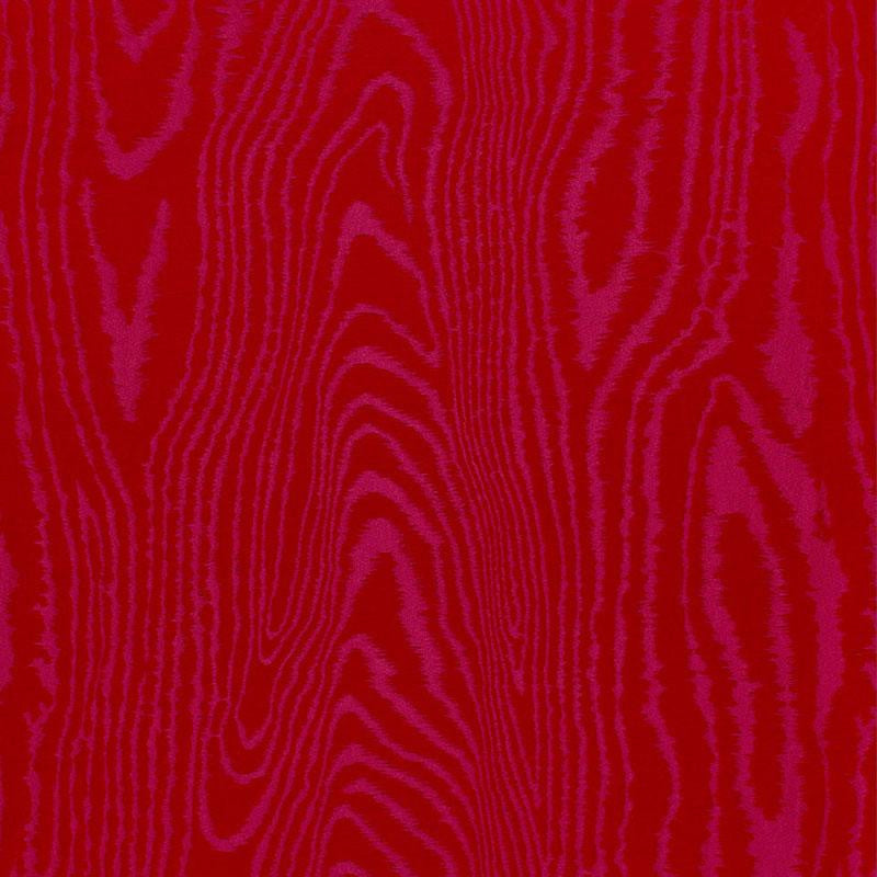 Faux Bois Moir Weave Rouge 68833 by Schumacher Designer Fabric Chroma 27.5" - Swanky Fabrics -