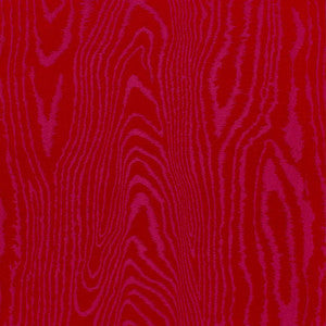 Faux Bois Moir Weave Rouge 68833 by Schumacher Fabric