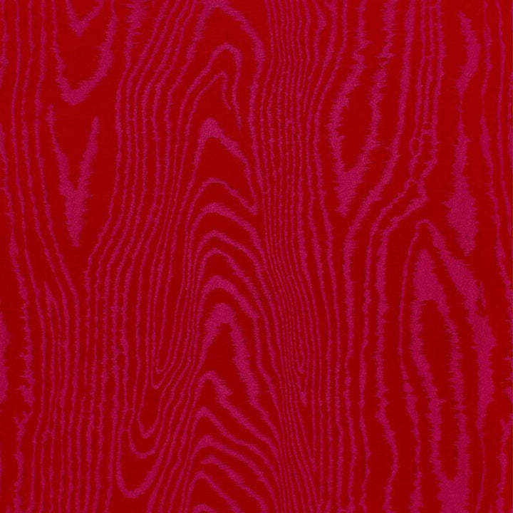 Faux Bois Moir Weave Rouge 68833 by Schumacher Fabric Chroma 27.5" - Fabric Carolina -