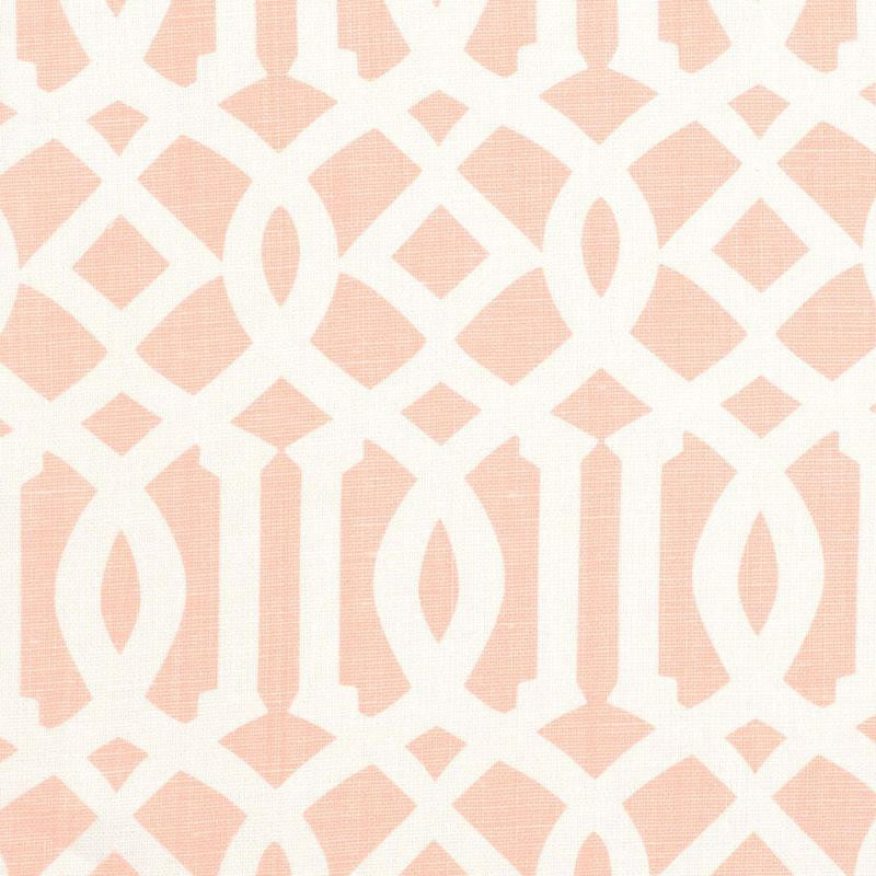 Imperial Trellis Ii Blush 174416 by Schumacher Fabric Print Happy 6.0" - Fabric Carolina -