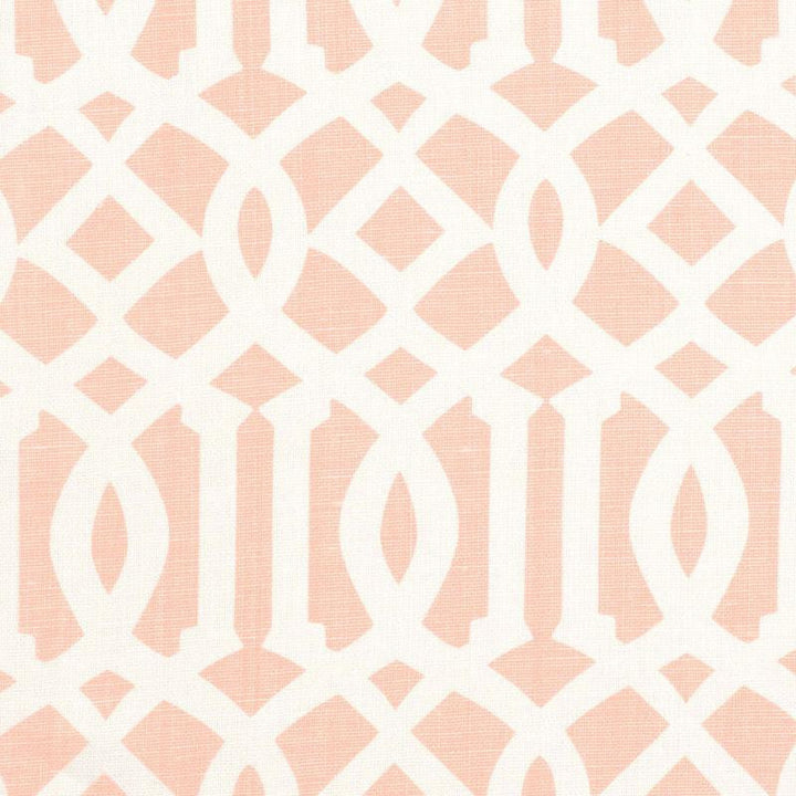 Imperial Trellis Ii Blush 174416 by Schumacher Designer Fabric Print Happy 6.0" - Swanky Fabrics -