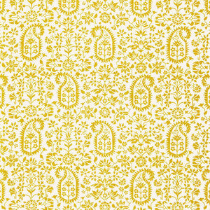 Kalika Paisley Print Citron 174863 by Schumacher Fabric