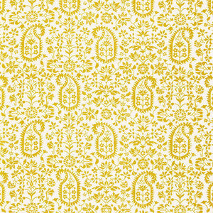 Kalika Paisley Print Citron 174863 by Schumacher Fabric
