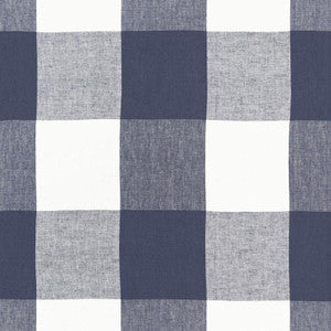 Key Largo Check Navy 68370 by Schumacher Fabric
