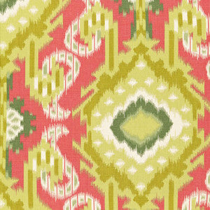 Kiribati Ikat Print Coral 174980 by Schumacher Fabric