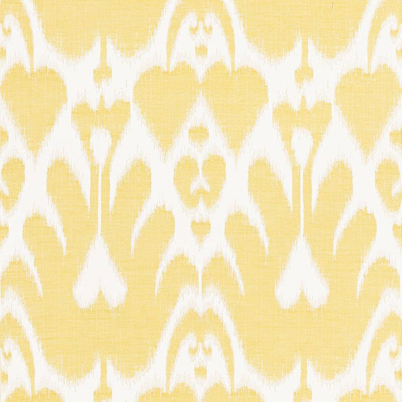 Lela Cotton Ikat Canary 68580 by Schumacher Fabric Ikat Collection 13.75" - Fabric Carolina -