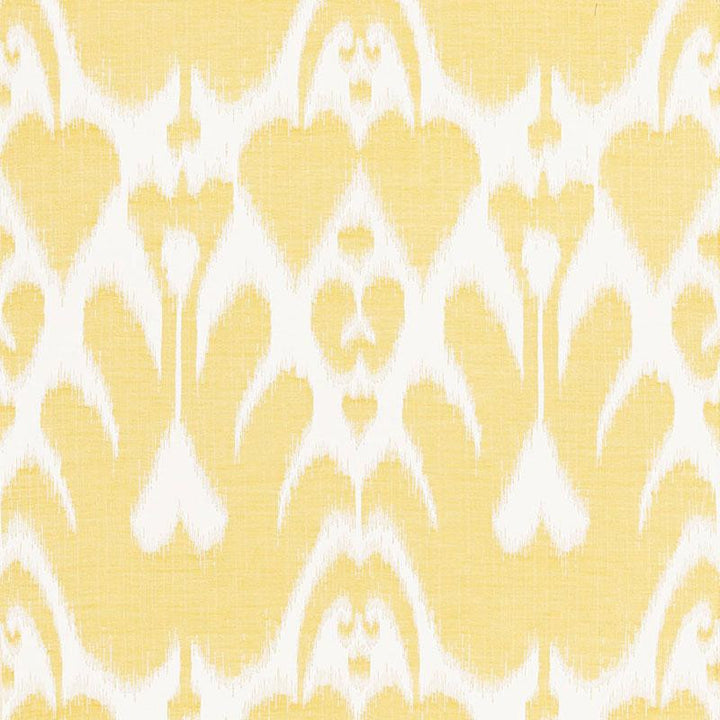 Lela Cotton Ikat Canary 68580 by Schumacher Fabric Ikat Collection 13.75" - Fabric Carolina -