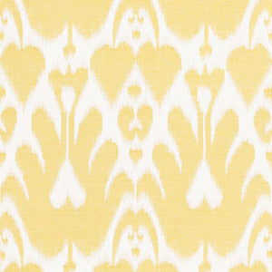 Lela Cotton Ikat Canary 68580 by Schumacher Fabric