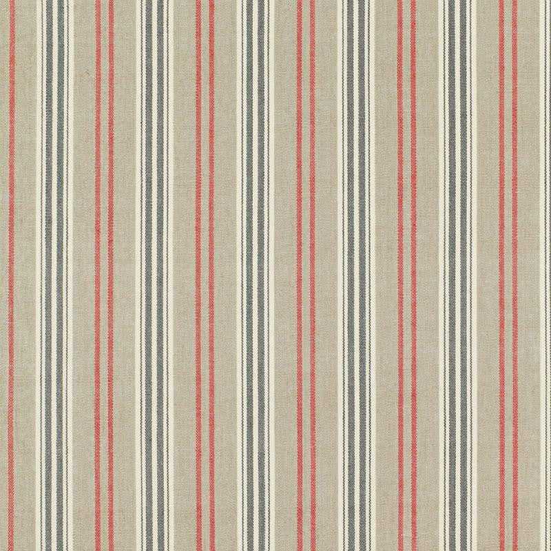 Loire Jute Stripe Noir 68691 by Schumacher Designer Fabric Chroma 4.75" - Swanky Fabrics -