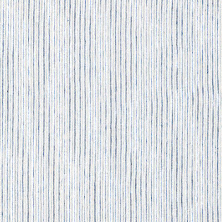 Mackay Linen Stripe Sheer Sky 65993 by Schumacher Fabric Sea Island Stripe - Fabric Carolina -