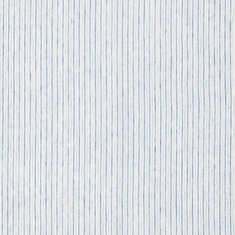 Mackay Linen Stripe Sheer Sky 65993 by Schumacher Designer Fabric Sea Island Stripe - Swanky Fabrics -