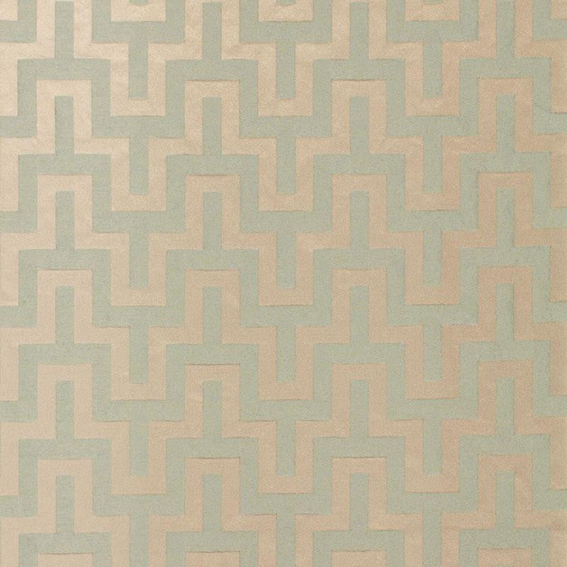 Maubray Weave Aqua 66551 by Schumacher Fabric Courtrai 6.62" - Fabric Carolina -