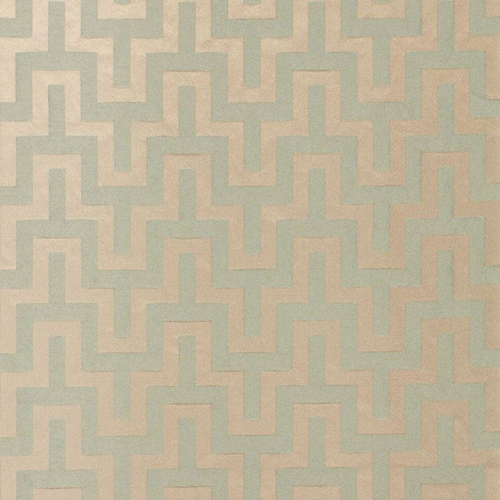 Maubray Weave Aqua 66551 by Schumacher Fabric Courtrai 6.62" - Fabric Carolina -