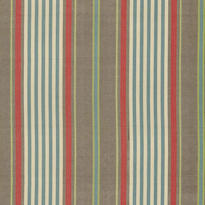 Minzer Cotton Stripe Red Earth 66013 by Schumacher Fabric Sea Island Stripes 13.25" - Fabric Carolina -