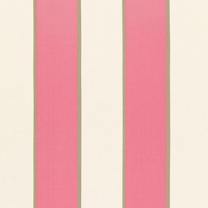 Montebello Stripe Berry 64785 by Schumacher Designer Fabric Chroma 9.12" - Swanky Fabrics -