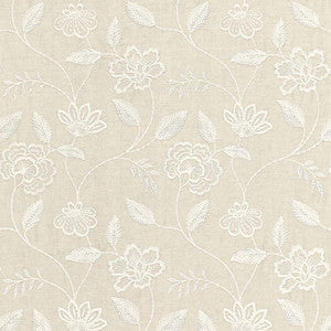 Penelope Embroidery Linen 68761 by Schumacher Fabric