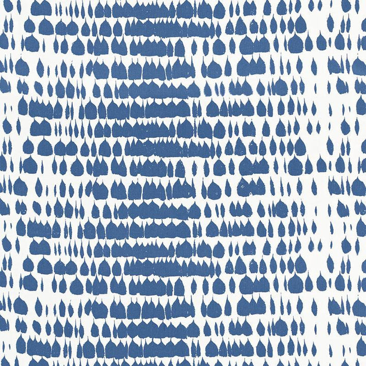 Queen Of Spain Water 175203 by Schumacher Fabric Exuberant Prints 48.0" - Fabric Carolina -