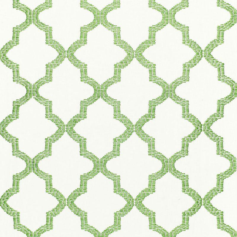 Tangier Embroidery Grass 68341 by Schumacher Fabric Chroma 3.5" - Fabric Carolina -