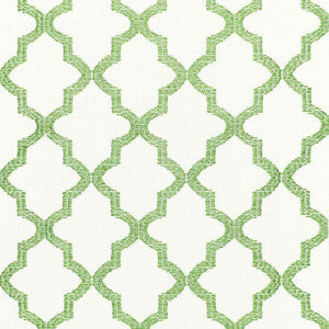 Tangier Embroidery Grass 68341 by Schumacher Fabric