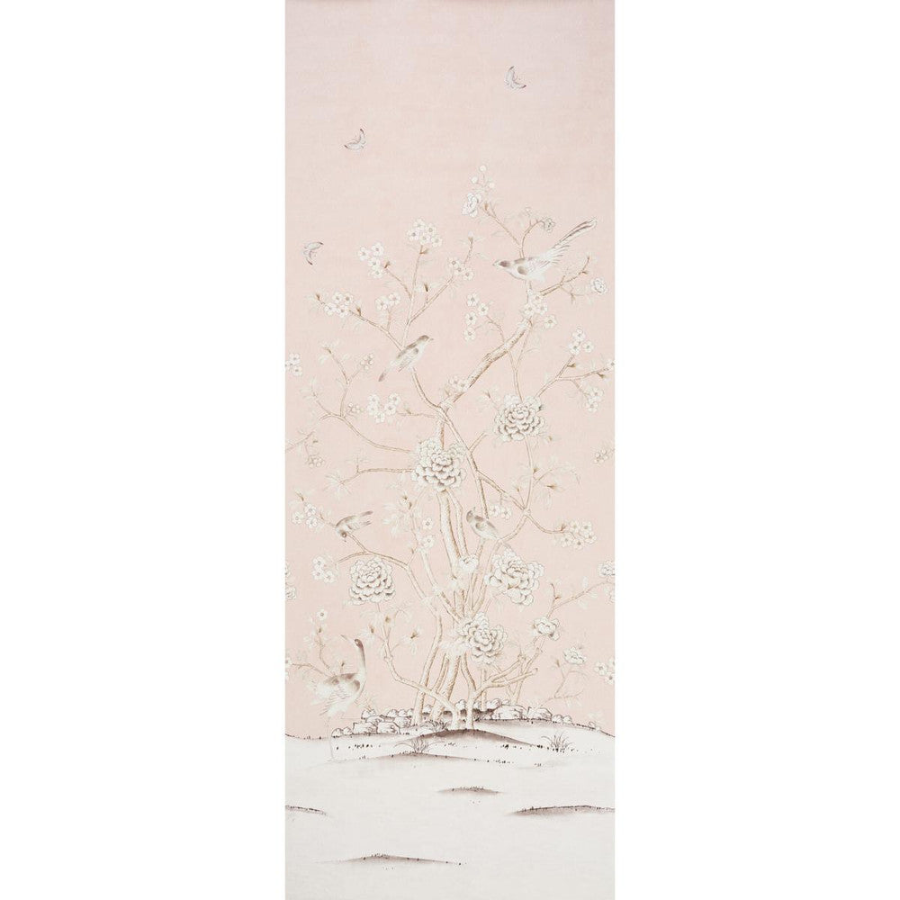 Chinois Palais Panel Blush Conch 5007121 by Schumacher Designer Wallpaper Mary Mcdonald 51.75" - Swanky Fabrics -