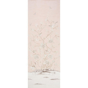 Chinois Palais Panel Blush Conch 5007121 by Schumacher Wallpaper