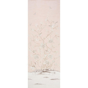 Chinois Palais Panel Blush Conch 5007121 by Schumacher Wallpaper