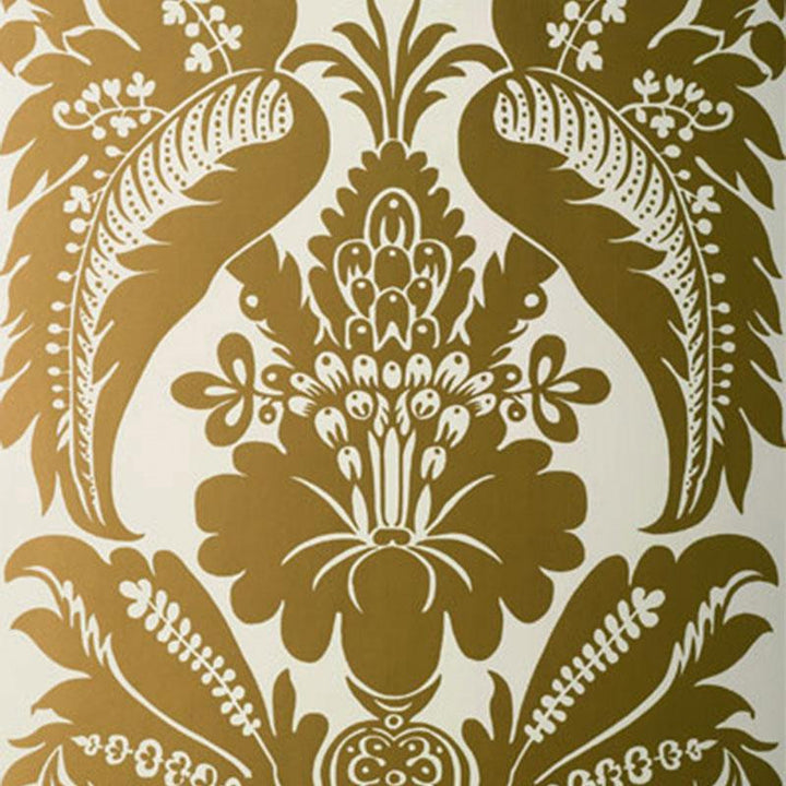 Montebello Damask Slate 5003731 by Schumacher Wallpaper Palazzo 11.0" - Fabric Carolina -