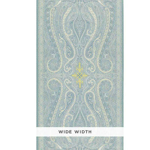 Pasha Paisley Sky 5006600 by Schumacher Wallpaper