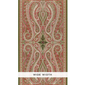 Pasha Paisley Pomegranate 5006601 by Schumacher Wallpaper