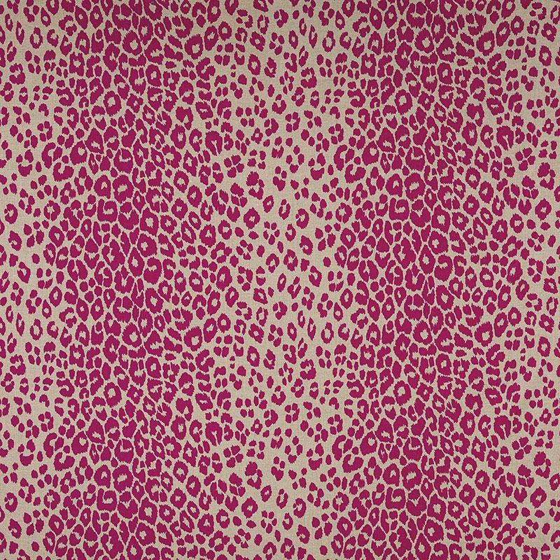 Iconic Leopard Fuchsia/Natural 175723 by Schumacher Fabric Schumacher Classics 26.5" - Fabric Carolina -