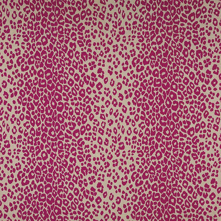 Iconic Leopard Fuchsia/Natural 175723 by Schumacher Fabric Schumacher Classics 26.5" - Fabric Carolina -