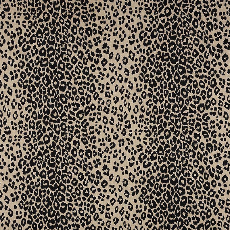 Iconic Leopard Ebony/Natural 175725 by Schumacher Fabric Schumacher Classics 26.5" - Fabric Carolina -