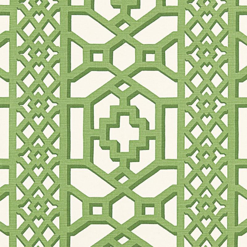 Zanzibar Trellis Matte Jade 175741 by Schumacher Fabric 125Th Anniversary 13.5" - Fabric Carolina -
