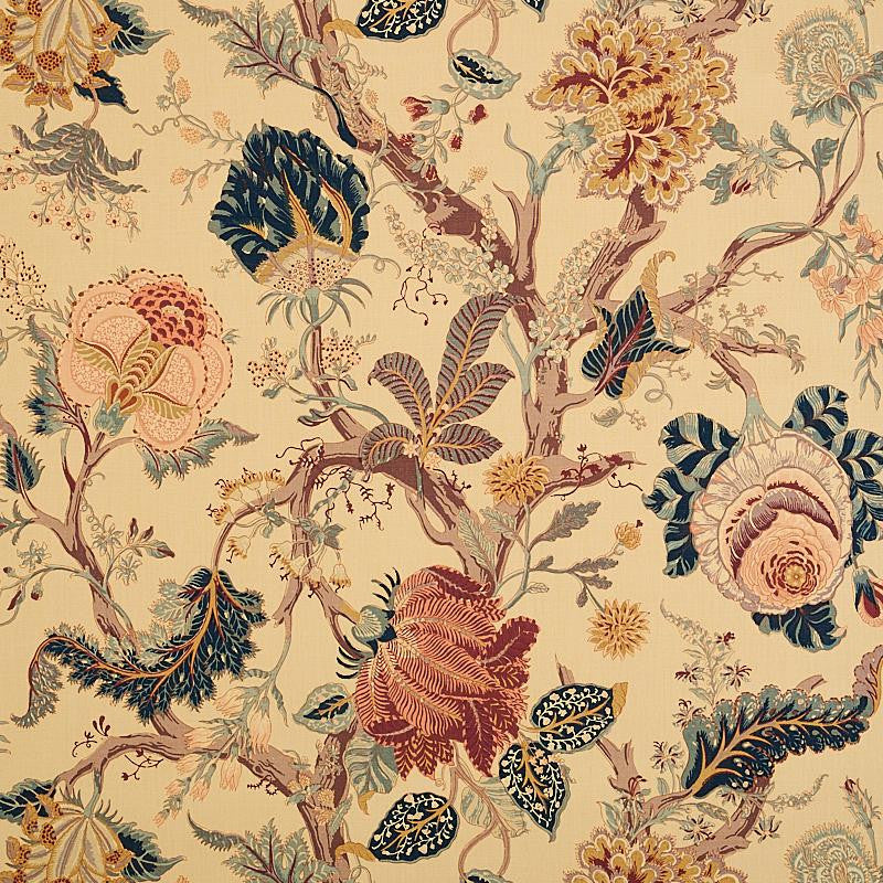 Indian Arbre Tea 175780 by Schumacher Fabric Schumacher Classics 52.0" - Fabric Carolina -