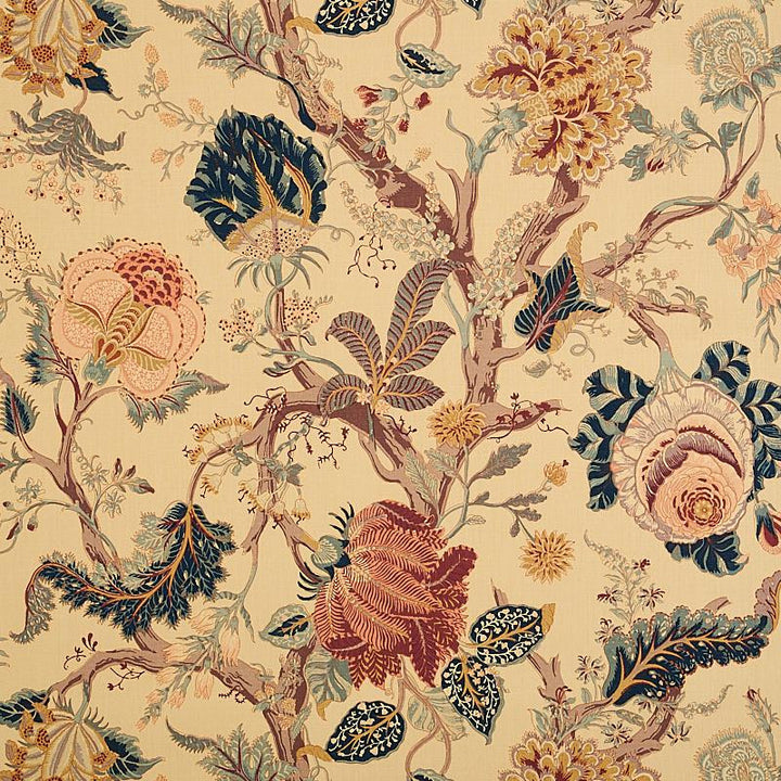 Indian Arbre Tea 175780 by Schumacher Fabric Schumacher Classics 52.0" - Fabric Carolina -