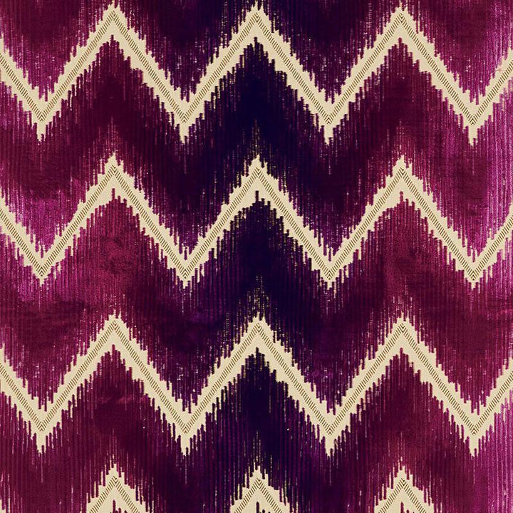 Shock Wave Ruby 54863 by Schumacher Designer Fabric 125Th Anniversary 25.25" - Swanky Fabrics -