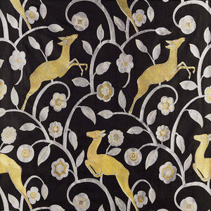 Les Gazelles Au Bois Noir 68910 by Schumacher Fabric