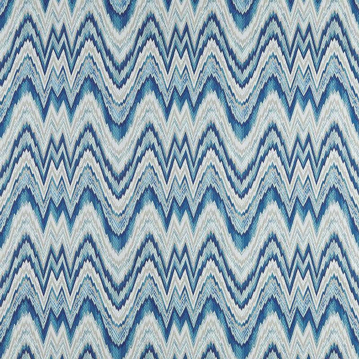 Valkyrie Flame Stitch Delft 68940 by Schumacher Designer Fabric 125Th Anniversary 13.5" - Swanky Fabrics -