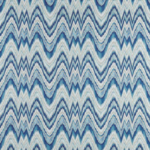 Valkyrie Flame Stitch Delft 68940 by Schumacher Fabric